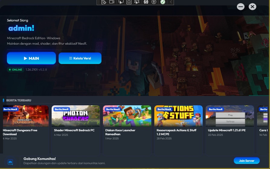 Cara Perpanjang Akun di Near Launcher Minecraft